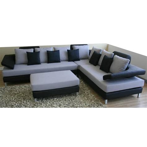 Seater Leatherette Corner L Shape Sofa Set With Lounger At Rs