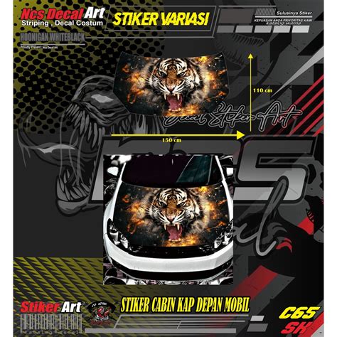 Jual Stiker Mobil Stiker Cap Mobil Stiker Kap Depan Mobil Sticker