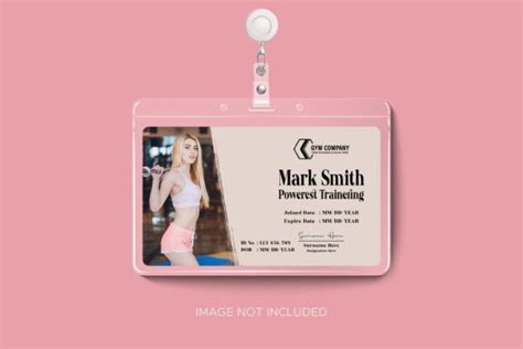 Gym And Fitness Woman Id Card Template Graphic By Ju Design · Creative