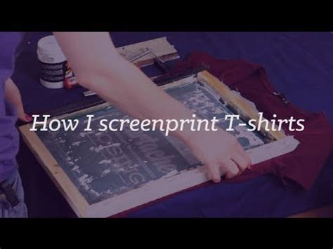 How I Diy Screen Print T Shirts Charlimarietv Youtube