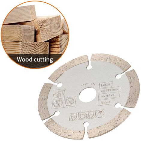 Ej Life 85mm X 15mm Coupe Circulaire Scie En Bois De Diamant De Travail