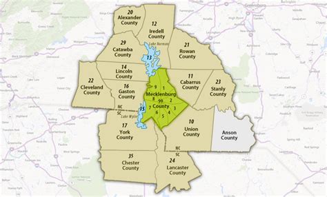 Charlotte Nc Counties Map