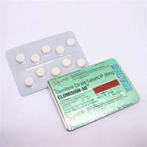 Clomisign Clomiphene 50mg 100mg Packaging Type Strip Packaging Size