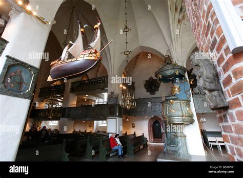 Finland, Southern Finland, Eastern Uusimaa, Porvoo, Historic Porvoo Cathedral, Interior, Pulpit ...