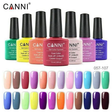 CANNI Nail Gel Polish Soak Off UV LED Colour Nail Varnish Discover Your