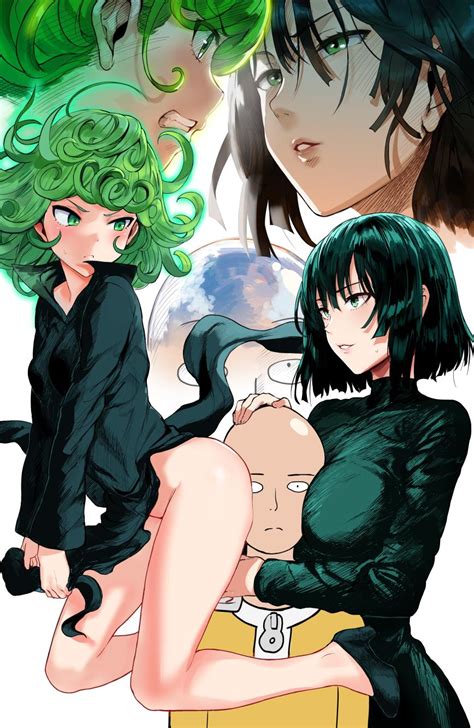 Tatsumaki Fubuki And Saitama One Punch Man Drawn By Hews Danbooru