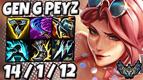 Ashe Vs Zeri Adc Gen G Peyz Patch Korea Challenger Youtube