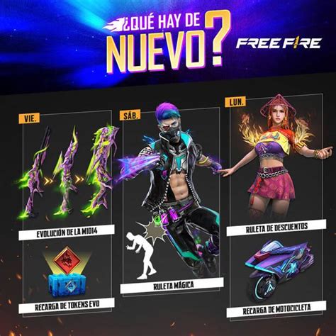 FREE FIRE Agenda semanal del 17 al 20 de marzo M1014 Dragón Flama