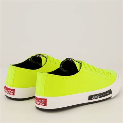 Tênis Coca Cola Daytona Neon Feminino Amarelo Compre Agora Dafiti