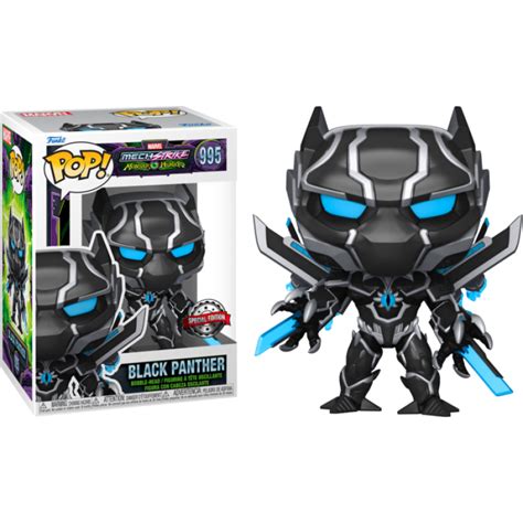 Marvel Mech Strike Monster Hunters Black Panther Pop Vinyl Figure