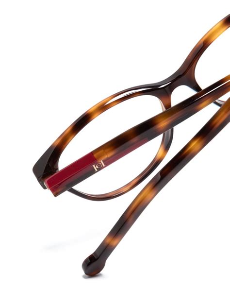 Carolina Herrera Tortoiseshell Cat Eye Glasses Brown Farfetch