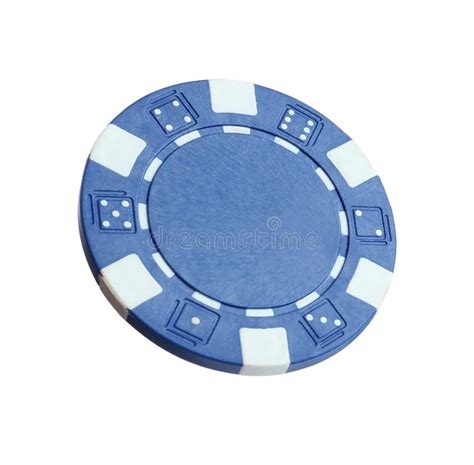 Blue Casino Chip Isolated on White. Poker Game Stock Image - Image of money, luxury: 213654669