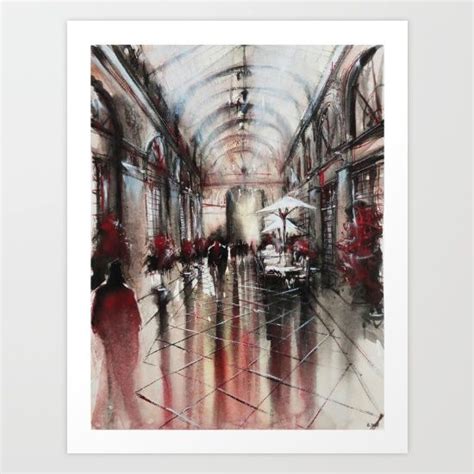 Panoramas Watercolor Painting Art Print By Nicolas Jolly Paris