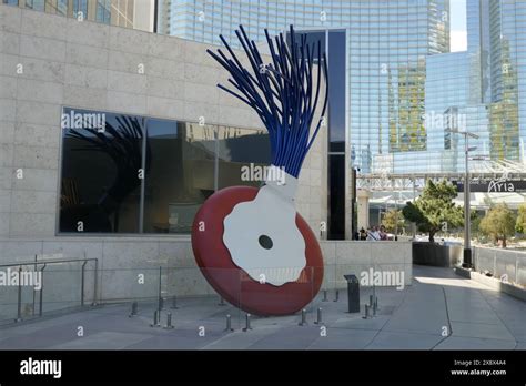 Las Vegas Nevada Usa 15th May 2024 Typewriter Eraser Sculpture Art On Las Vegas Blvd On May 15