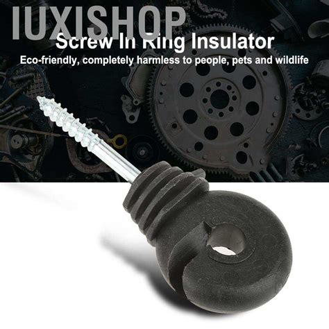 Iuxishop Pcs Black Screw In Ring Insulators Electric Fence