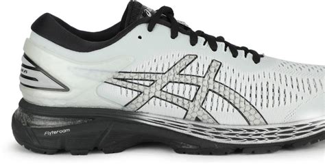 Mens Gel Kayano 25 Black Glacier Grey Running Shoes Asics