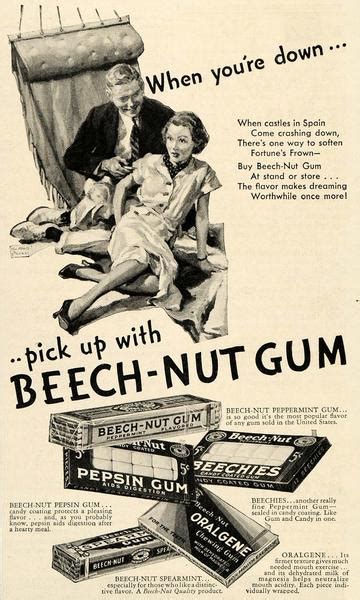 Beech Nut Gum 1936 R Vintageads