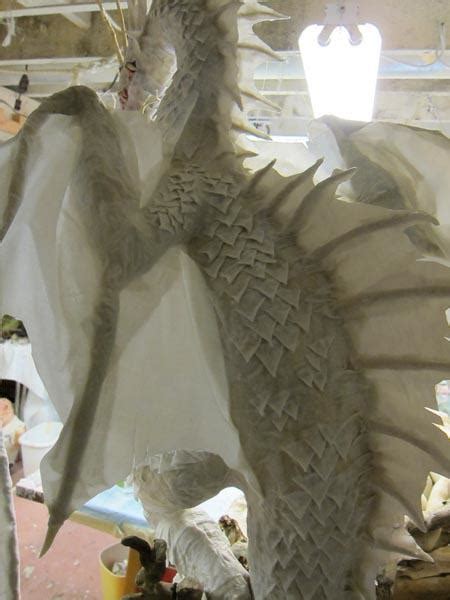 New Paper Mache Dragon- Head and Scales - Paperblog