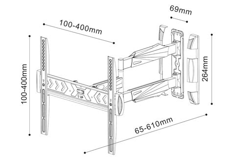 Jollyline LCD ELB 2642 Extra Βάση TV με Κλίση 2 Βραχίονες 27 55