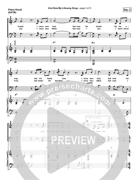 And Now My Lifesong Sings Sheet Music Pdf Casting Crowns Praisecharts