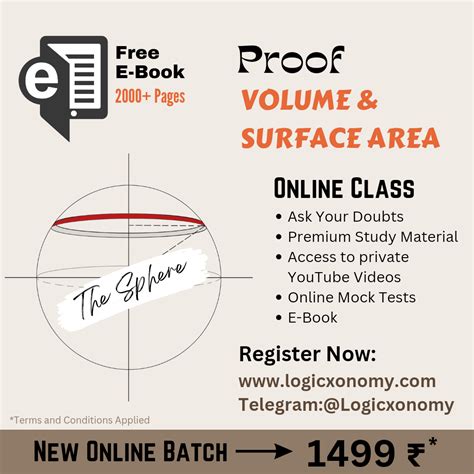 Total Surface area and Volume of the sphere formula (proof) | by ...