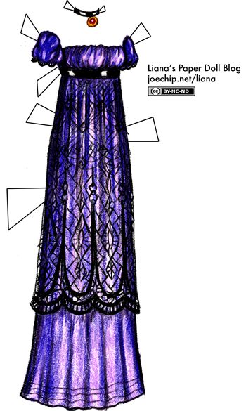 Purple And Red Empire Waist Gowns With Black Lace Overskirts Lianas