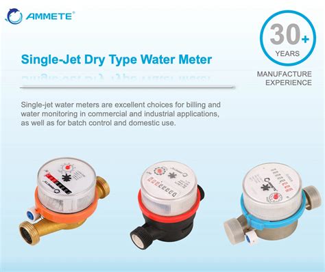 Single Jet Water Meter Medidor De Agua Mini Water Flow Meter Brass