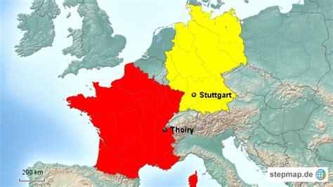 Stepmap Deutschland Frankreich Landkarte F R Deutschland