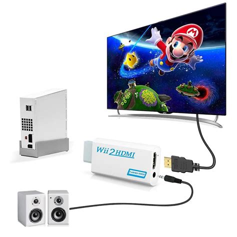 Adaptateur Convertisseur Wii Hdmi Sortie Vidéo Du Connecteur Wii Vers Hdmi 35 Mm Fruugo Ch