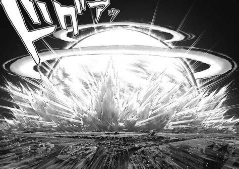 Explosion Drawing in One Punch Man Manga