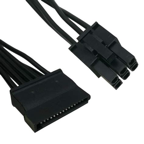 SATA Power Cable For Seasonic Antec PSUs 6 Pin To 3X 15 Pin SATA Hard