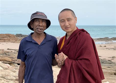 geshe tenzin zopa welcomed  broome western australia fpmt