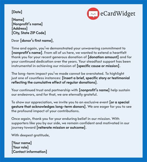 Scholarship Donor Thank You Letter Template Infoupdate Org