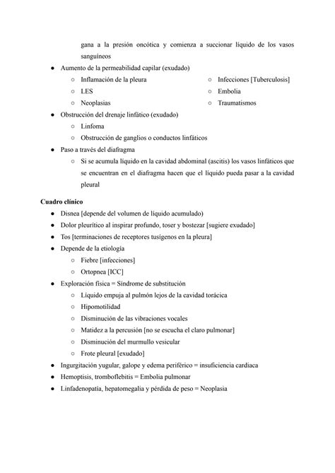 Solution Derrame Pleural Studypool