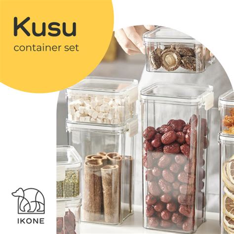 Promo IKONEKUSU Kotak Toples Penyimpanan Makanan Sebaguna Kedap Udara