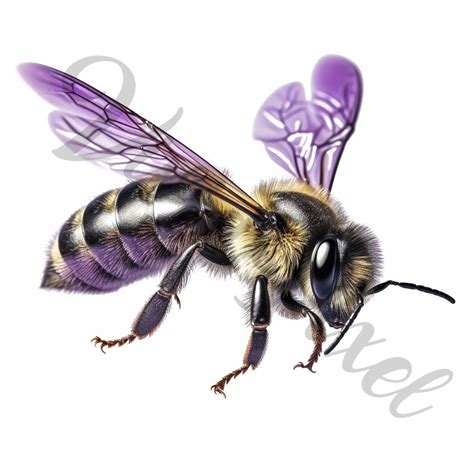 Realistic Honey Bee Clipart Realistic Colorful Bee Yellow Red