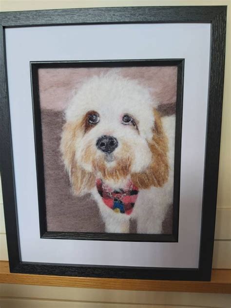 Needle Felt Dog Portrait Etsy