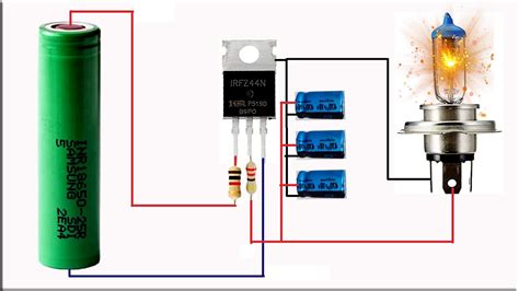 Halogen Bulb Flasher Circuit Using Z44 Mosfet Only How Make Bike