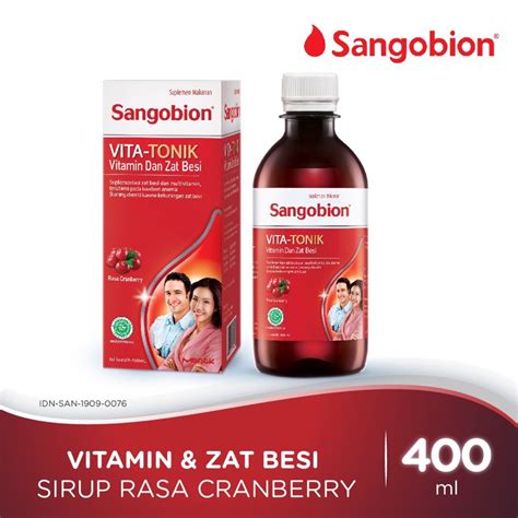 Jual Sangobion Vita Tonik Vitamin Dan Suplemen Zat Besi Ml Original