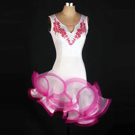 Vestido De Baile Latino Sin Mangas Para Ni As Vestido Latino De Alto