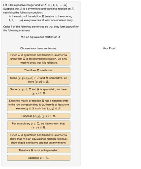 Solved Let N Be A Positive Integer And Let X {1 2 N}