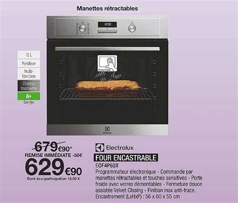 Promo Four Encastrable Electrolux Chez Proxi Confort Icatalogue Fr