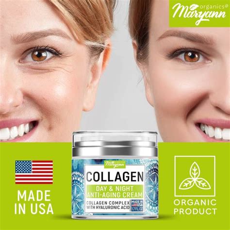 Collagen Anti Aging Wrinkle And Fine Lines Face Cream Maryann Organics