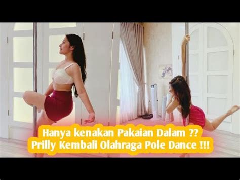 Kembali Lakukan Olahraga Pole Dance Prilly Latuconsina Hanya Kenakan