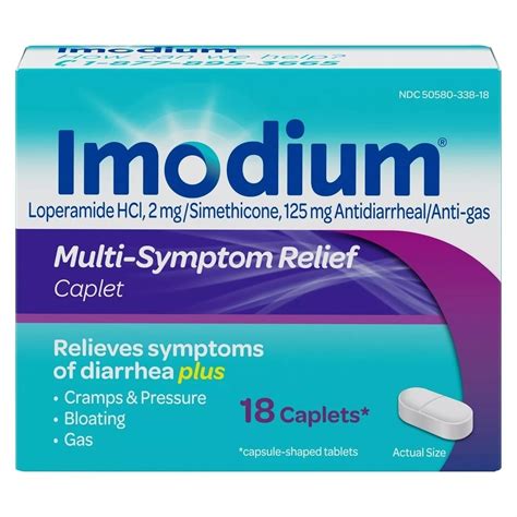 Imodium Ad® Loperamide Hcl 18 Capletsbox Mcguff Medical Products