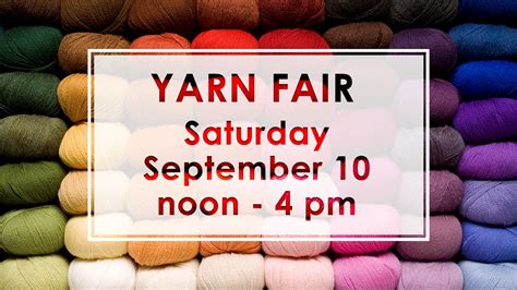 Yarn Fair Coming To Advent