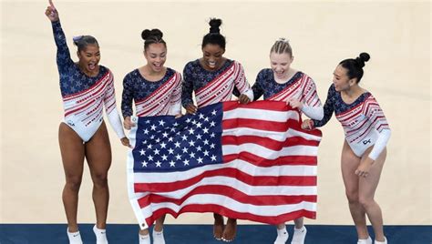 Simone Biles Leads Team Usa Gymnastics To Gold At 2024 Paris Olympics