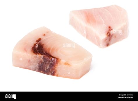 Swordfish Xiphais Gladius Steak Portion Uncooked And Isolated On A