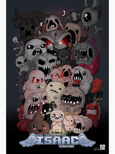 Binding Of Isaac Fan Art Poster By Allanohr Aff Ad Fan Isaac