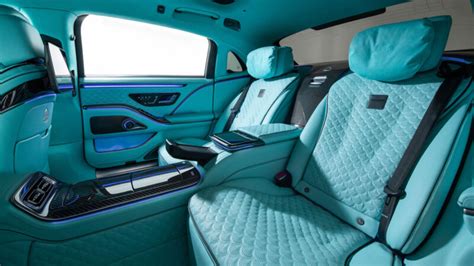 Brabus 600 Adds Gorgeous Turquoise Blue Leather Interior To The Maybach S580 - IMBOLDN